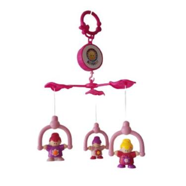 Imagem de Mobile musical Kitstar, para berço e carrinho.  2 em 1., Menininhas