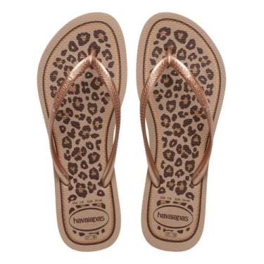 Imagem de Chinelo Havaianas Slim Animals Original, 39/40, Rose gold