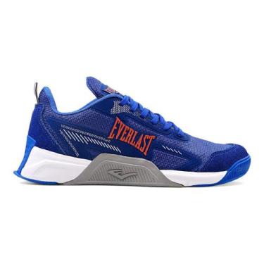 Imagem de Tênis Everlast Jump 5 Low Masculino, 37, Azul, Laranja
