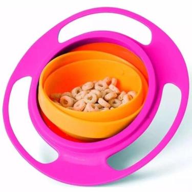 Imagem de Prato Mágico Giratório Gira Bowl Infantil Rosa - Buba Baby
