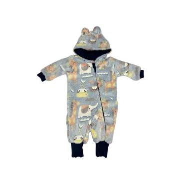 Imagem de Macacão Bebê em Fleece com Capuz Brilha no Escuro - Otolina My Baby, A