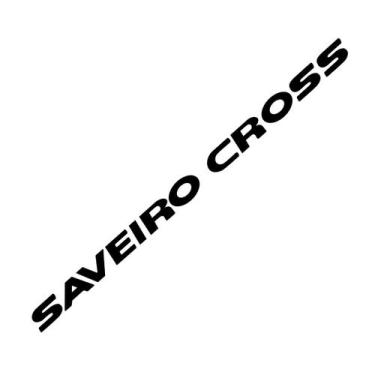 Imagem de Faixa Traseiro Saveiro Cross G5 G6 - Modelo 4 Preto - Jhow Adesivos