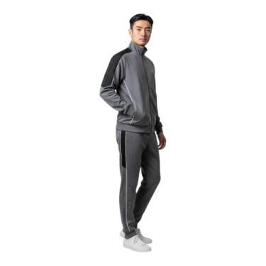 Imagem de Conjunto Agasalho Champion Two Tone Outline Masculino Cinza, Silver, P