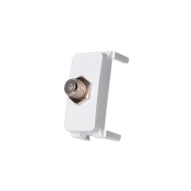 Imagem de Módulo Tomada Antena De Tv Margirius B3 Para Cabo Coaxial Branco