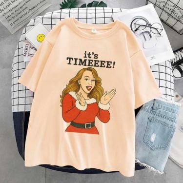 Imagem de Camiseta Mariah Its Time All I Want For Christmas Natal Unissex - snek