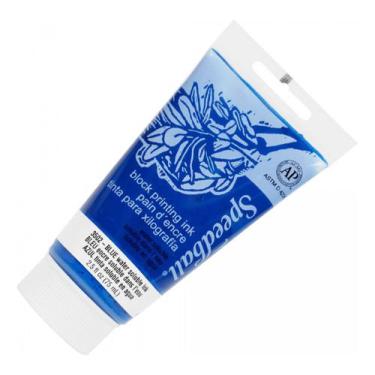 Imagem de Tinta Para Xilogravura Speedball 75ml Azul 3502, Tinta Para Xilogravur