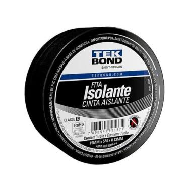 Imagem de Fita Isolante Tekbond Uso Geral 19mmx5m - Embalagem com 10 Unidades - 