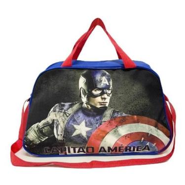Imagem de Bolsa Infantil Ou Sacola Viagem Criança Capitão América G F5 - Próprio