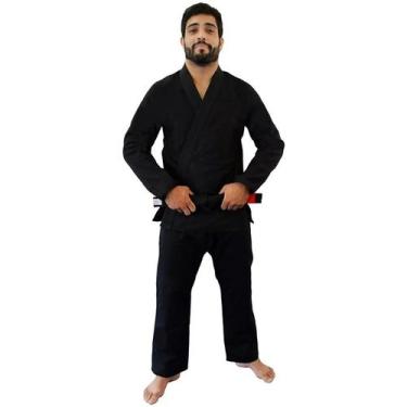 Imagem de Kimono Jiu Jitsu Trançado Adulto Preto - Pulmax, A1