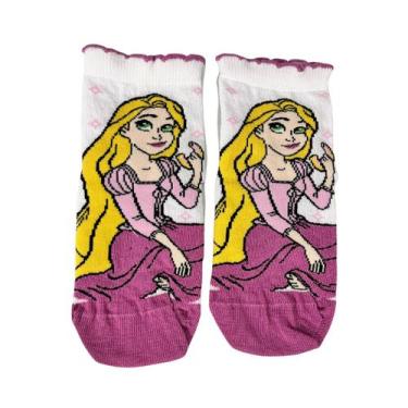 Imagem de Meia Infantil Princesas Bela Adormecida Lupo, 30 a 36, Rosa