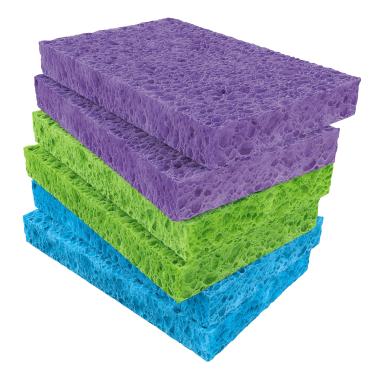 Imagem de Kit Esponja PAD Flash Limp 6 Peças Celulose Expansível Biodegradável