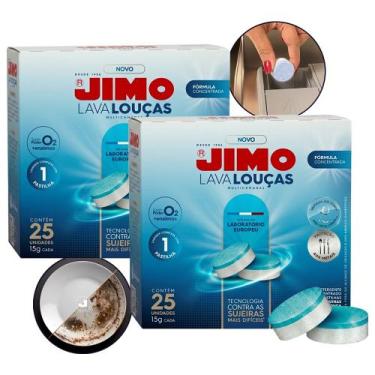 Imagem de Kit 2 Detergente Jimo Lava Louça 25 Pastilhas Multicamadas