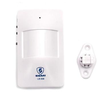 Imagem de Sensor de Presença Anunciador Sonoro Ajustável Campainha Branco