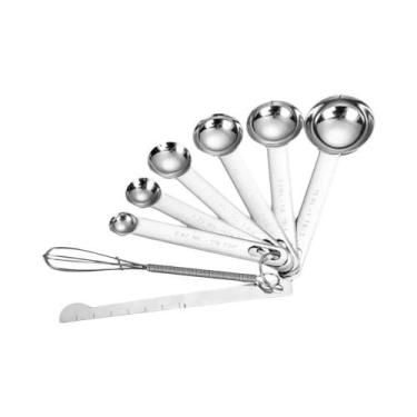 Imagem de Conjunto De Colheres Medidoras De Aço Inoxidável De Grau Alimentício C