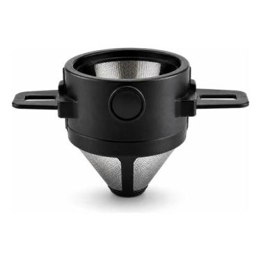 Imagem de Mini Filtro Café Reutilizável Portátil Aço Inox 304 - Café gourmet em 