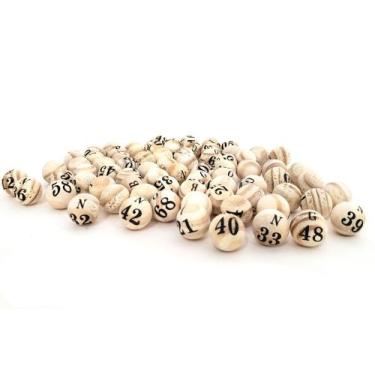Imagem de Bolas de Bingo Profissional 01 à 75 (16mm) - BingToys