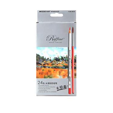Imagem de Lápis de cor solúvel em água, 24 cores, pintura artística, chumbo de cor solúvel em água, sem chumbo