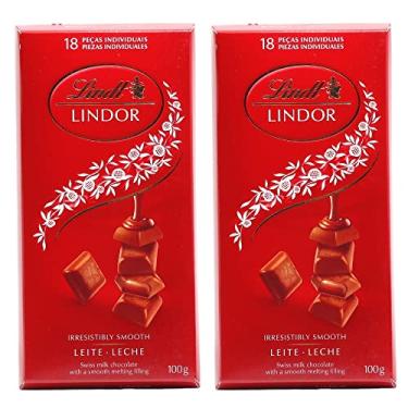 Imagem de Chocolate Suíço ao Leite, Lindt Lindor, 2 Tabletes de 100g