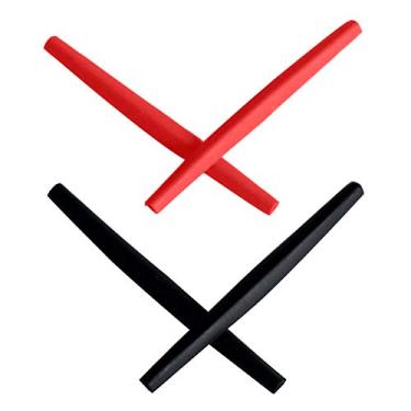 Imagem de Mryok Meias de substituição para óculos de sol Oakley Warden - Opções, Vermelho e preto, One Size