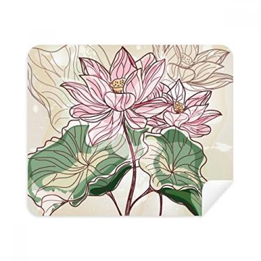 Imagem de Pano de limpeza de tela de flor de lótus de flor de lótus para aquarela,