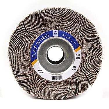 Imagem de Roda de aba de óxido de alumínio com orifício central 368060 da Mercer Industries, 370060, 6" x 2" x 1", 60-Grit
