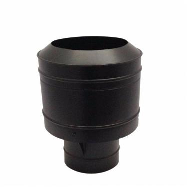 Imagem de Chapéu Preto Tipo Canhão Sputinik Chaminé 130 Mm De Diâmetro