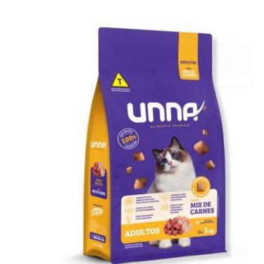 Imagem de Ração Unna Para Gatos Adultos Mix De Carnes 10Kg