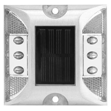 Imagem de Luzes de marcador de solo de energia solar,Luzes de marcador de solo LED ¨¤ prova d'¨¢gua Lampada de pico de estrada de estrada ao ar livre, Lampada de pico de estrada de estrada ao ar livre(White