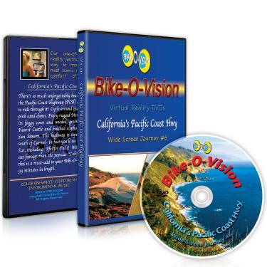 Imagem de Bike-O-Vision - Virtual Cycling Adventure - CALIFORNIA PACIFIC COAST HWY - Perfect for Indoor Cycling and Treadmill Workouts - Cardio Fitness Scenery Video (Widescreen DVD #6)