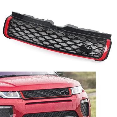 Imagem de FINMOKAL Para-choques de grade frontal malha de pente de mel para Land Rover Range Rover Evoque 2010-2018