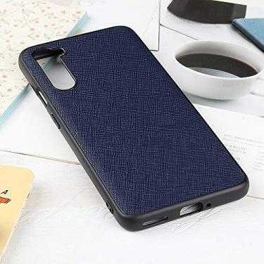 Imagem de Hella Cross Texture Genuine Leather Protective Case For OnePlus Nord(Black)