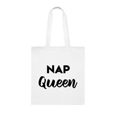 Imagem de Sacola Nap Queen, Presente Tote Nap Queen, Bolsa de Ombro Nap Queen, Sacos Reutilizáveis Nap Queen, Ideia de Presente de Cesta de Natal de Aniversário, Presente Para Ela, Presente
