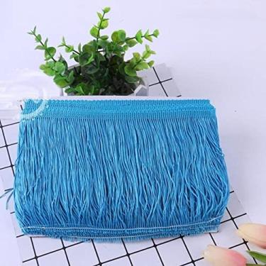 Imagem de 1 peça 15 cm de largura de poliéster borla densa franja aparar rendas saia de dança de palco latino vestuário acessórios diy, 21