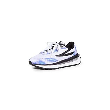 Imagem de Fila Women's Renno Tie Dye Sneakers, White/Cobalt Blue/Storm Blue, 11 Medium US
