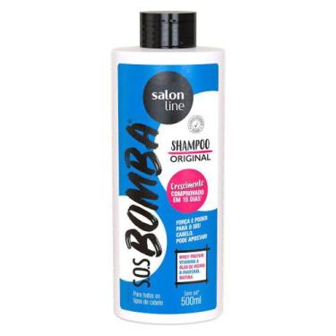 Imagem de Kit Shampoo E Condicionador Sos Bomba Original 500ml Salon Line