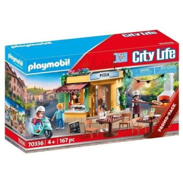 Imagem de Playmobil City Life - Pizzaria Com Luzes 2532 - Sunny