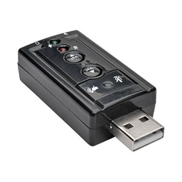 Imagem de Tripp Lite Microfone de placa de som externa USB com alto-falante Virtual 7.1 Channel (U237-001)