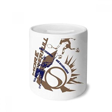 Imagem de DIYthinker Graffiti Street Caixa de moedas de cerâmica para jogadores de tênis, presente de cofrinho