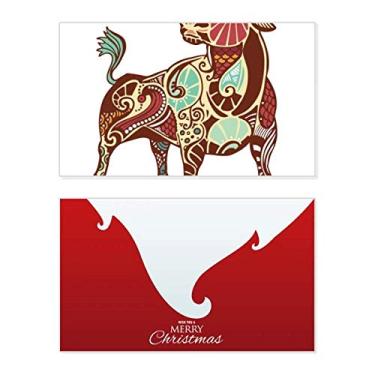 Imagem de Taurus Constellation Zodíaco Símbolo Holiday Holiday Merry Christmas Congrats Card Christmas Letter Message