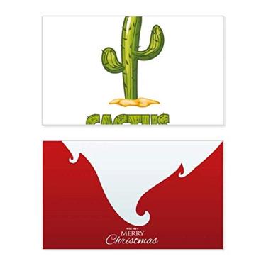 Imagem de Suculentas de cacto, planta em vaso verde, feriado, feriado, cartão de felicitações, mensagem de Natal