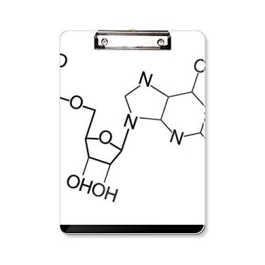 Imagem de Estrutura molecular química, ilustração, prancheta, pasta, bloco de escrita, placa de apoio A4