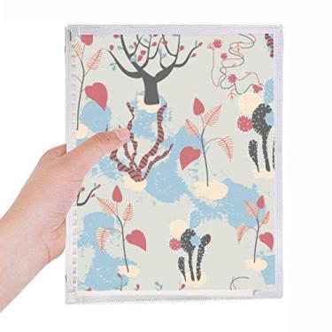 Imagem de Caderno de folhas soltas Savanna Blue Trees do Deserto Cactus Recarregável Diário Papelaria