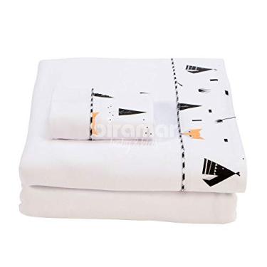 Imagem de Biramar Baby Lençol Para Berço 3 Peças Malha Penteada Fio 30 Cordão Fox Preto Preto