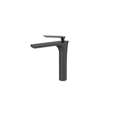 Imagem de Torneira Monocomando Bica Alta Preto Fosco Luxo Banheiro Lavabo Inovartte IN39