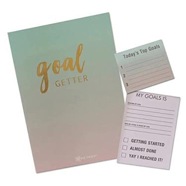 Imagem de Bee Unique Kit Com 1 Caderno + 2 Blocos De Notas Adesivas Sortido (Vd, Vd/Rs), Verde/Rosa, LK-NB0002