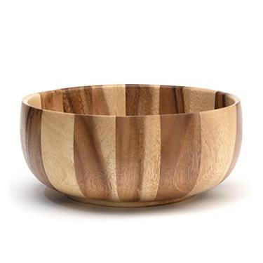 Imagem de Lipper International Tigela de servir Acacia Sunburst, Salada para um, 20 cm, tigela única