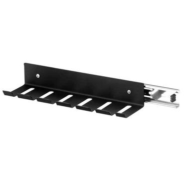 Imagem de Suporte Porta 6 Espetos Deslizante de Churrasco Preto com Corrediça para Móvel Schmitt