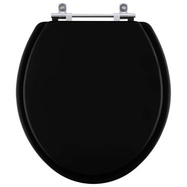 Imagem de Assento Sanitário Poliester Fiori para vaso Fiori-Preto-Luxo