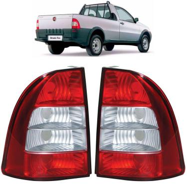 Imagem de Par Lanterna Traseira Strada G3 Rubi 2006 2007 2008 a 2012