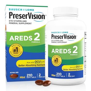 Imagem de Adema Bausch + Lomb Preser-Vision AREDS 2 Formula Supplement (210ct), Lutein Nutritional Supplements,Carotenoids Nutritional Supplements by Brand Preser-Vision
